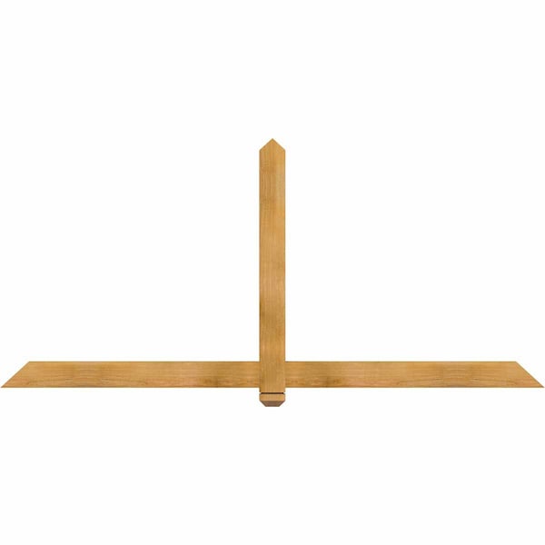 Ekena Millwork Eugene Rough Sawn Timber Gable Bracket, Western Red Cedar, 84"W x 38"H x 2"D x 4"F, 11/12 Pitch GBW084X38X0204EUG00RWR - main